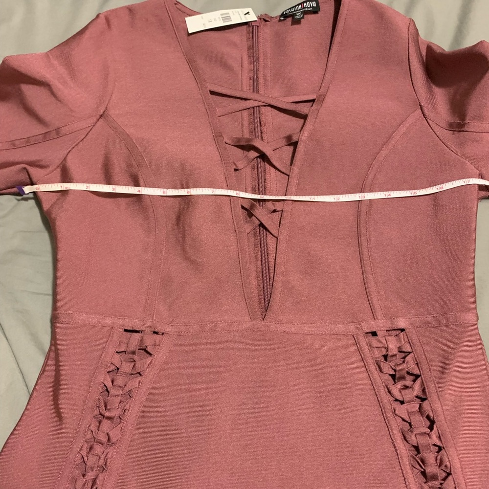 NWT Fashion Nova Unapologetic Bandage Long Sleeve Dress - Picture 11 of 12